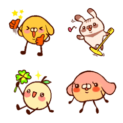 Animation emoji of Pigo and his friends