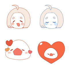 Kawaii java sparrows Emoji