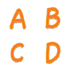 Orange abc letter revision