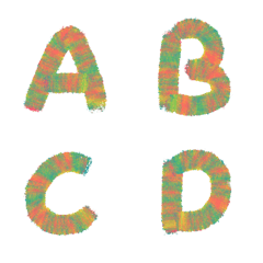 Multicolor abc letter revision