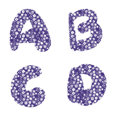 Small floral abc letter revision