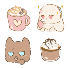 Hot Cocoa & White Malt animated emoji