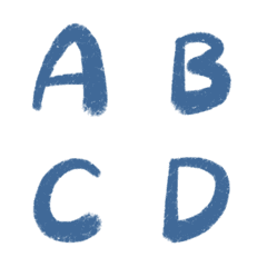 Dark blue abc letter revision