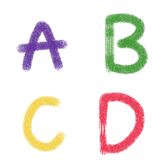 Crayon Color ABC Letter Correction