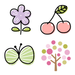 Moving spring color Scandinavian emoji