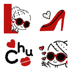 Moving adult girly Oshakawa Emoji dot