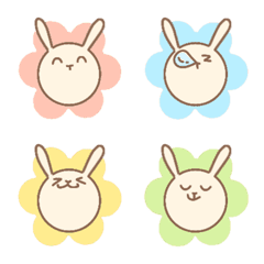 Flower rabbit (colorful)