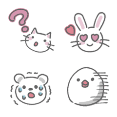 Loose white animals Emoji