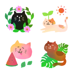 Ugoku!Cat botanical frames