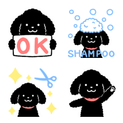 Black Toy Poodle Emoji2:)