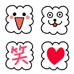Fluffy Fluffy cute emoji
