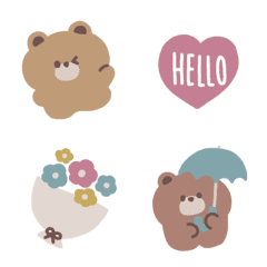 Smoky colored bear Emoji 2