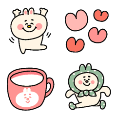 My favorite moving cute rabbit emojis.