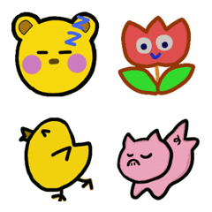 Flowers and fellow emoji