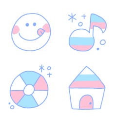 marine emoji of tricolore color