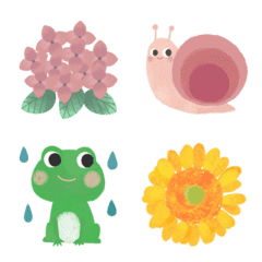 Animals and flowers Summer Emoji