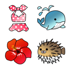 Emoji related to the sea