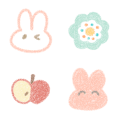 Rabbit and gentle emoji