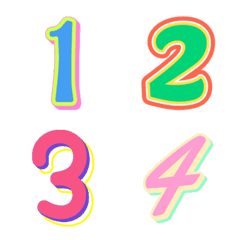 Number* color palette - Emoji