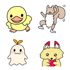BabyDuck,Fox,Bear,PolarBear,Peach&Rodent