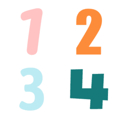 Number* color palette2 - Emoji