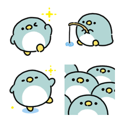 Moving penguins emoji