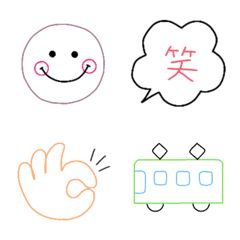 Colorful & simple emoji