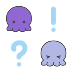 Kawaii octopus emoji 1