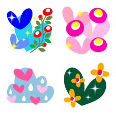 Love love love Heart &  flower Emoji