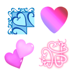 Frame Emoji vol.50 Various hearts