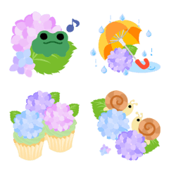 Cute and Fantastic Hydrangea Emoji