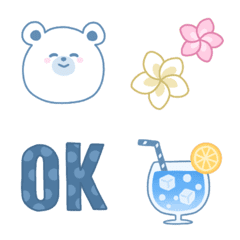 White bear's Tropical Emoji