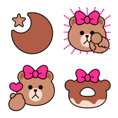 [BROWN & FRIENDS] choco cute emoji