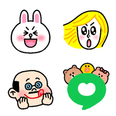 BROWN & FRIENDS emoji classic set