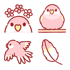 Rosy Bourke Parakeet emoji