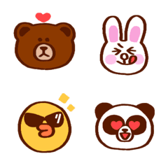 BROWN & FRIENDS Easy-to-use Emoji