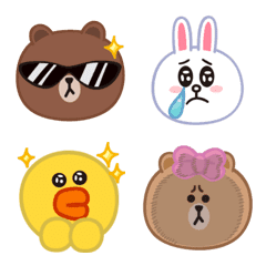 emoji mugiko's BROWN & FRIENDS