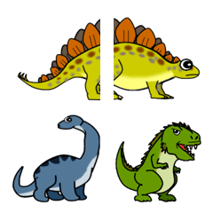 恐竜と化石動物の絵文字