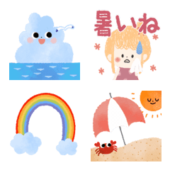 Cute weather and girl Emoji