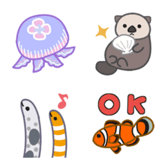 Cute sea friends Emoji