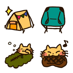 camp cat Emoji