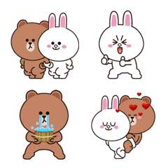 ย้ายเพื่อสุขภาพ! BROWN & CONY : Emoji