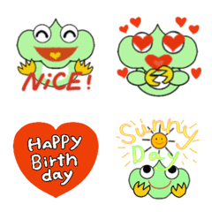 Frog Kerotan various Emojis