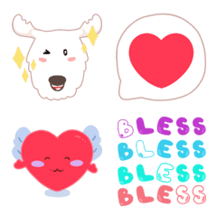 The Deer and Luv Sticker Emoji