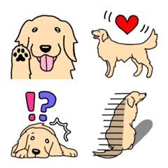 Dog emoji Golden retriever