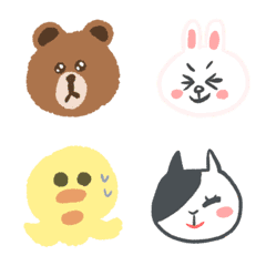 LINE FRIENDS ゆるふわ絵文字
