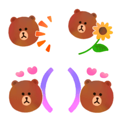 LINE FRIENDS KUMA BROWN / FRAMES