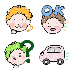 天パのちーちゃん くるくる絵文字