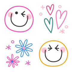 Useful smiley face animated simple emoji – LINE Emoji | LINE STORE