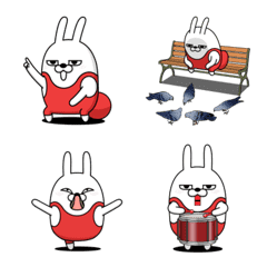 Moving rubbing rabbit emoji12
